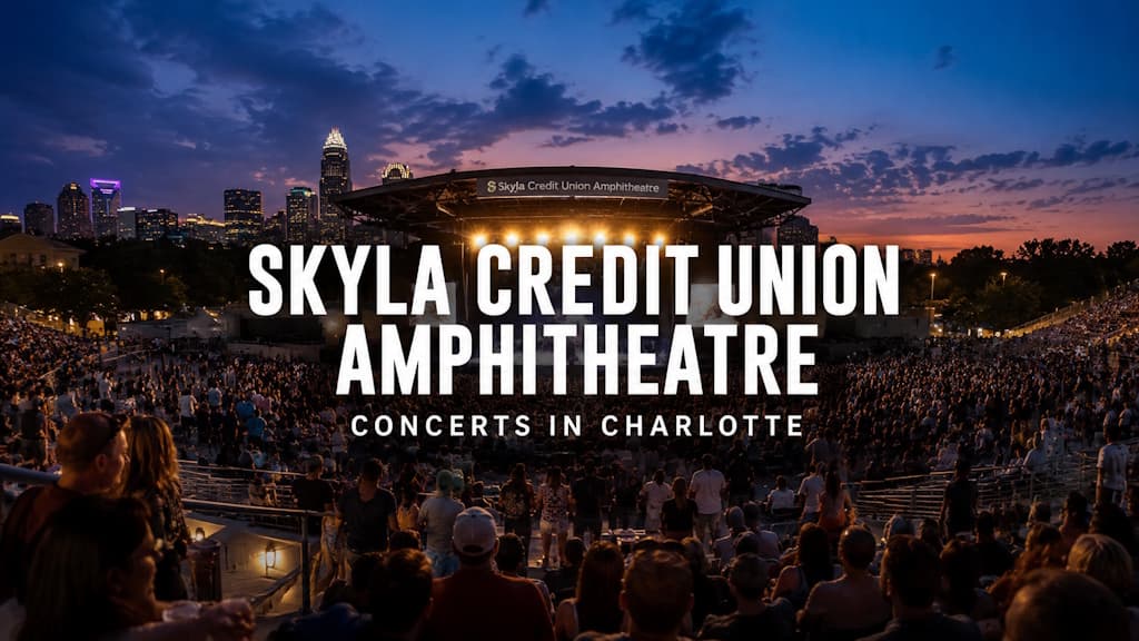 Skyla Credit Union Amphitheatre in Charlotte, North Carolina, find the best seats, the seating chart, and tickets to upcoming shows
