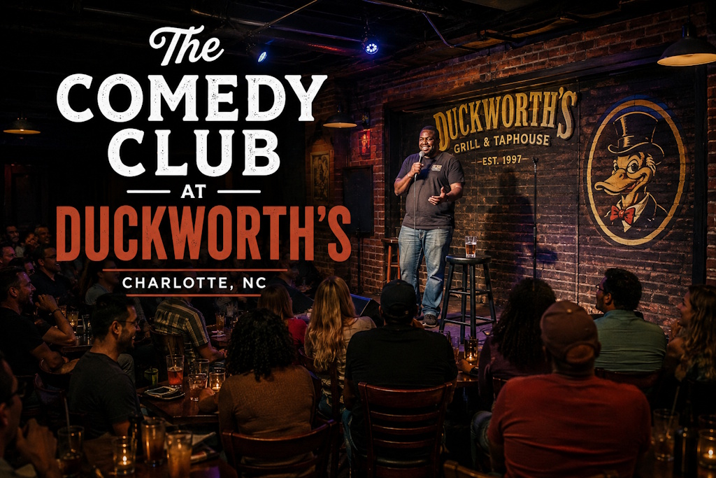 The Comedy Club at Duckworth's in Charlotte, North Carolina, find the best seats, the seating chart, and tickets to upcoming shows