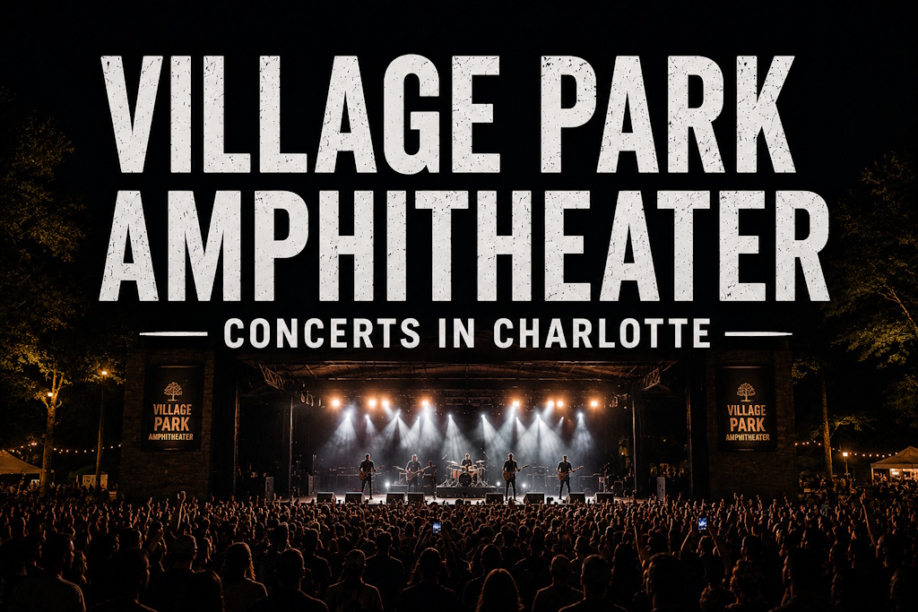 Village Park Amphitheater in Kannapolis, North Carolina, find the best seats, the seating chart, and tickets to upcoming shows
